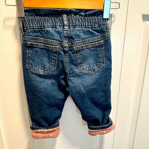 Gap toddler fleece lined jeans